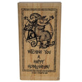 Stampin Up Rubber Stamp Witching You Happy Howloween Witch Pun Halloween Cat Moon Cardmaking