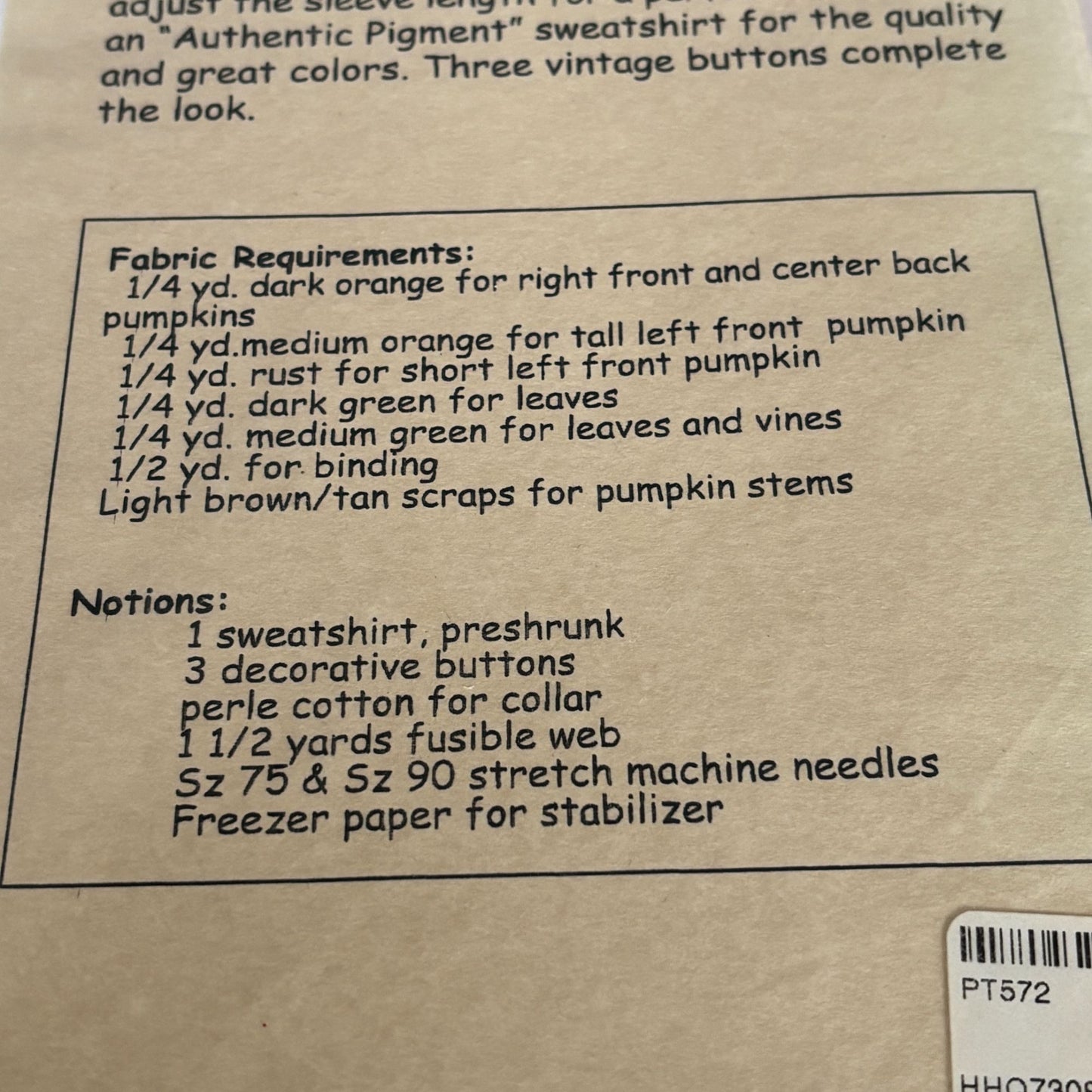Pumpkin Season Pattern Sweatshirt Upcycle Applique Fall Hedgehog Quilts Clothing