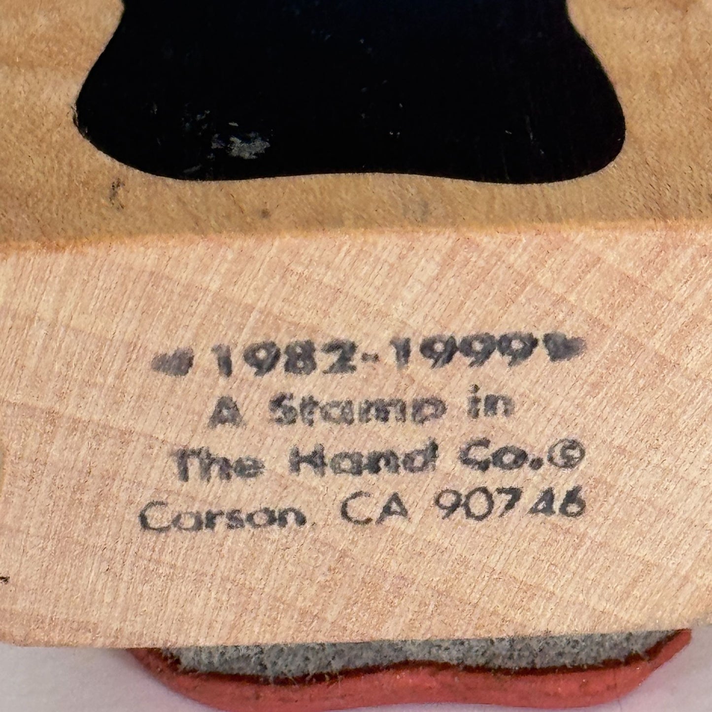 A Stamp In The Hand Wood Rubber Stamp Abstract Design Puddle Blob