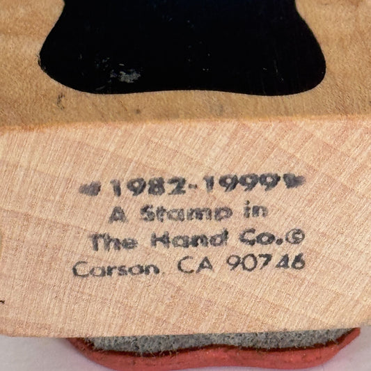 A Stamp In The Hand Wood Rubber Stamp Abstract Design Puddle Blob