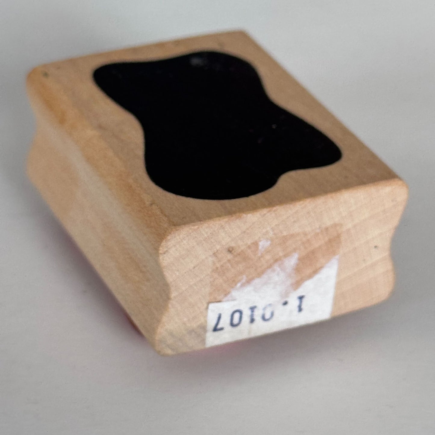 A Stamp In The Hand Wood Rubber Stamp Abstract Design Puddle Blob