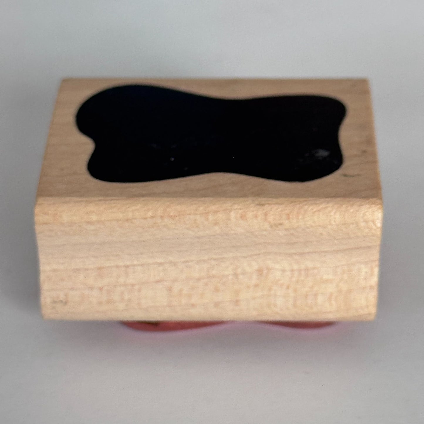 A Stamp In The Hand Wood Rubber Stamp Abstract Design Puddle Blob