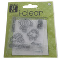 Studio G Clear Stamps Set Hot Air Balloon Rainbow Cheer Up Friendship Sentiments