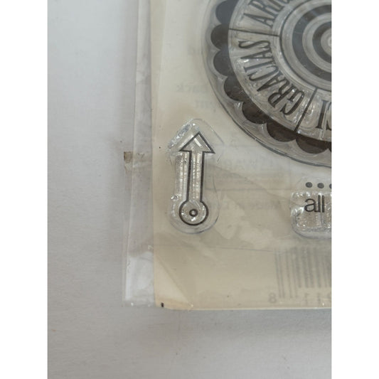 Studio G Clear Stamps Set All Kinds of Thanks Foreign Languages Mercie Gracias