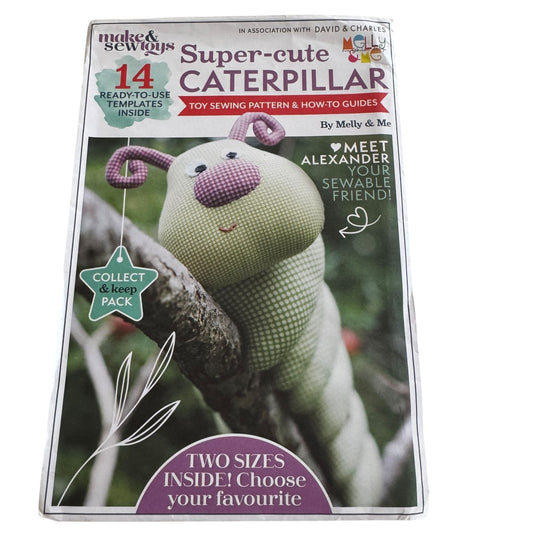 Make and Sew Toys Sewing Patterns Super Cute Caterpillar Plush Stuffed Animals