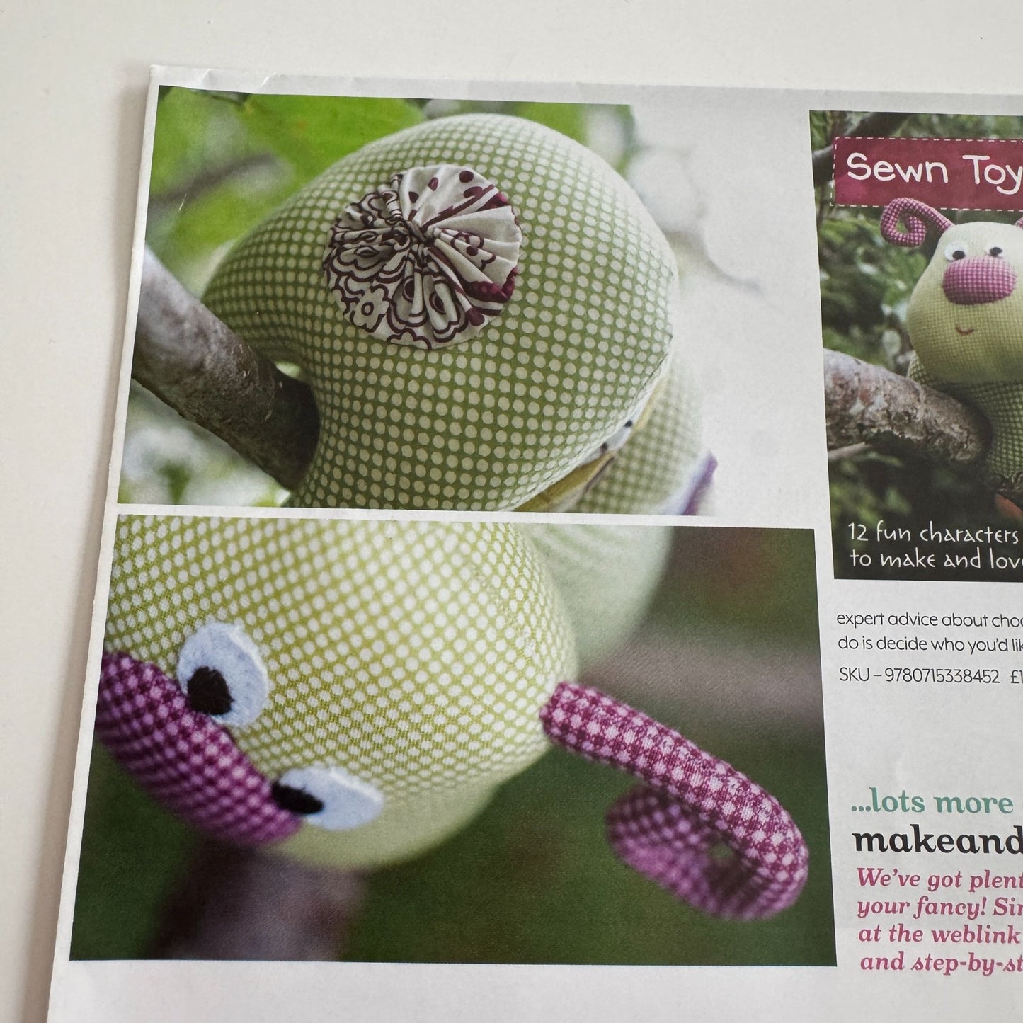 Make and Sew Toys Sewing Patterns Super Cute Caterpillar Plush Stuffed Animals