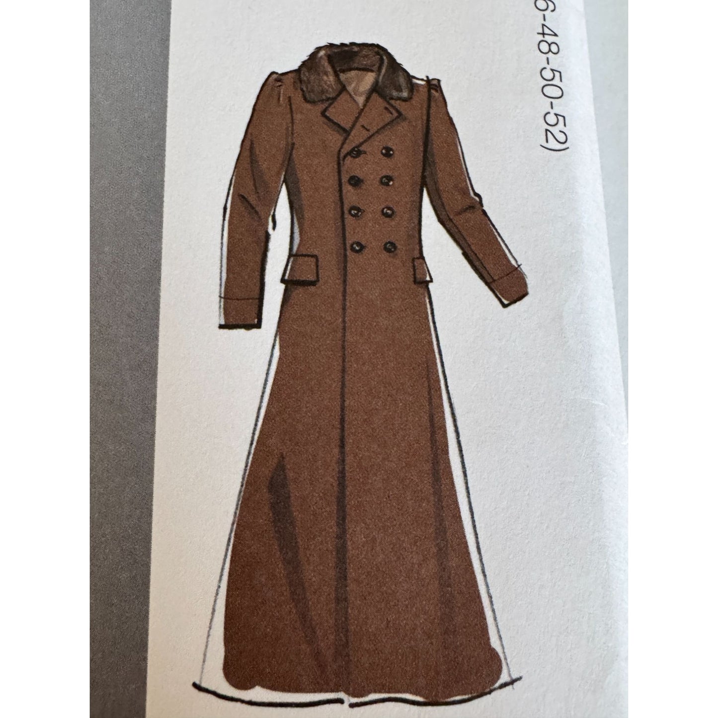 McCalls Sewing Pattern M8137 Mens Victorian Inspired Long Coat 46-52 Steampunk