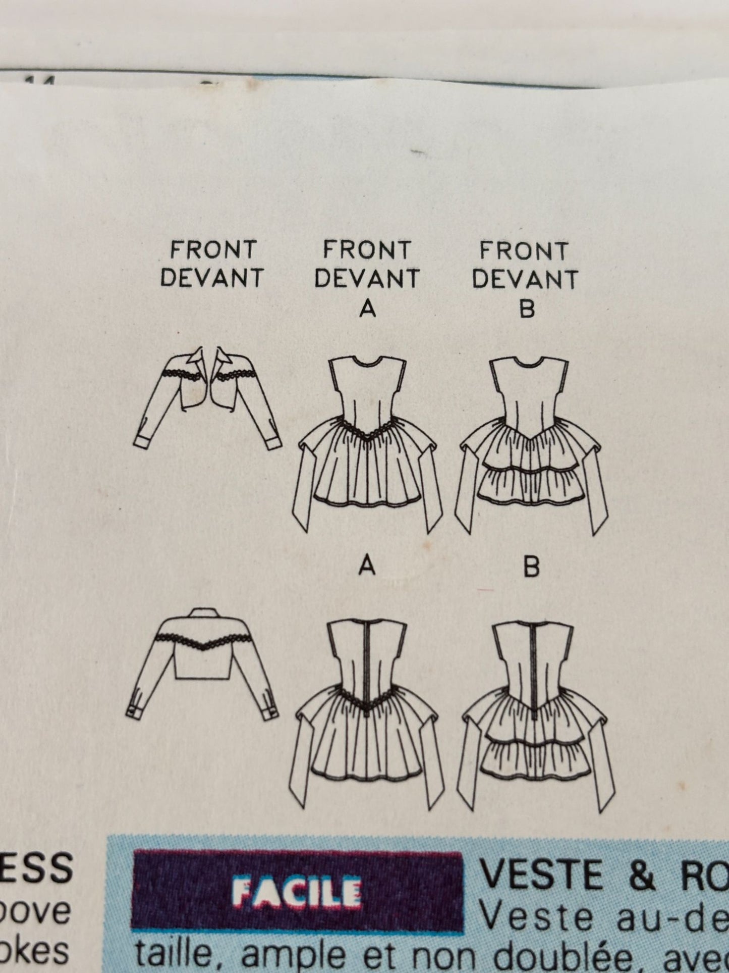 Butterick Sewing Pattern 6602 Girls Jacket Dress Party Easy 7 8 10 Vintage 90s UC