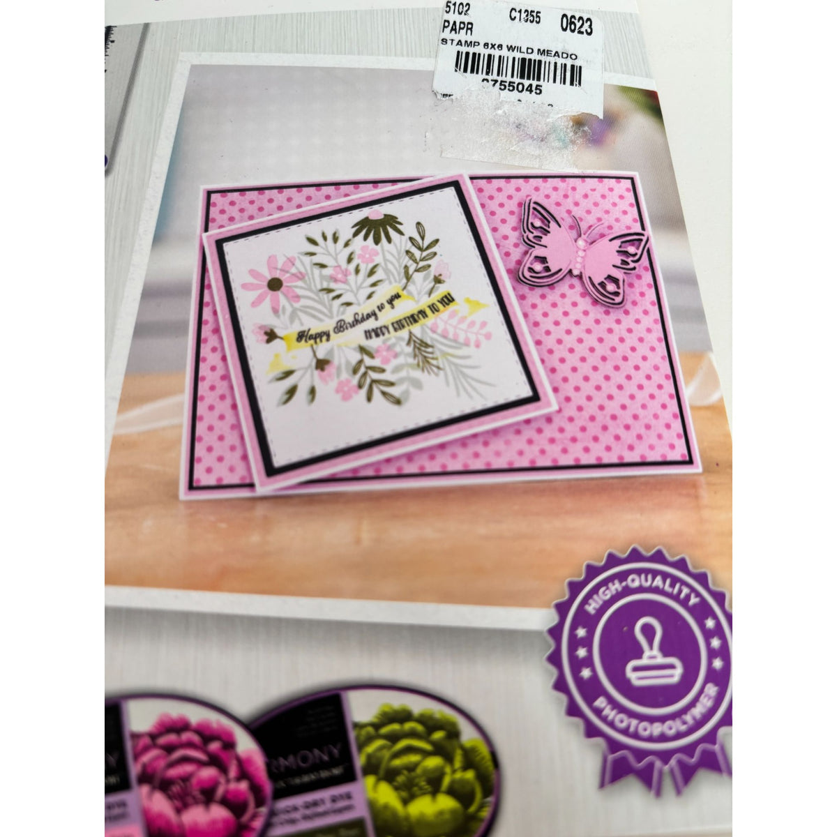 Crafters Companion Wild Meadow Photopolymer Stamps Stencil Birthday Cardmaking Tool Scrapbooking Mothers Day