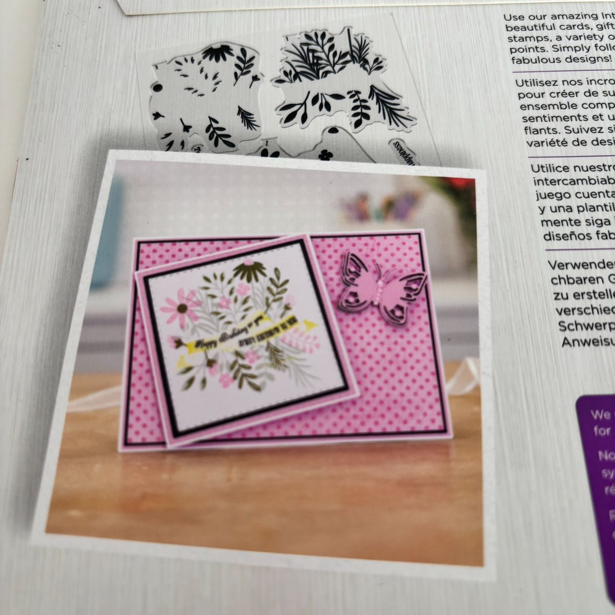 Crafters Companion Wild Meadow Photopolymer Stamps Stencil Birthday Cardmaking Tool Scrapbooking Mothers Day