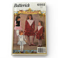 Butterick Sewing Pattern 6502 Toddler Party Dress Heirloom Ruffle 1990s 2-4 UC