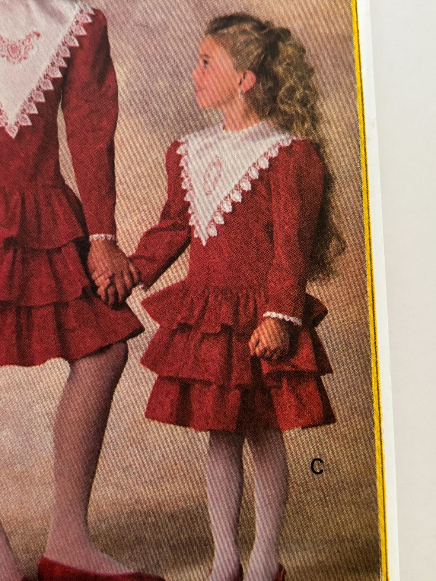 Butterick Sewing Pattern 6502 Toddler Party Dress Heirloom Ruffle 1990s 2-4 UC