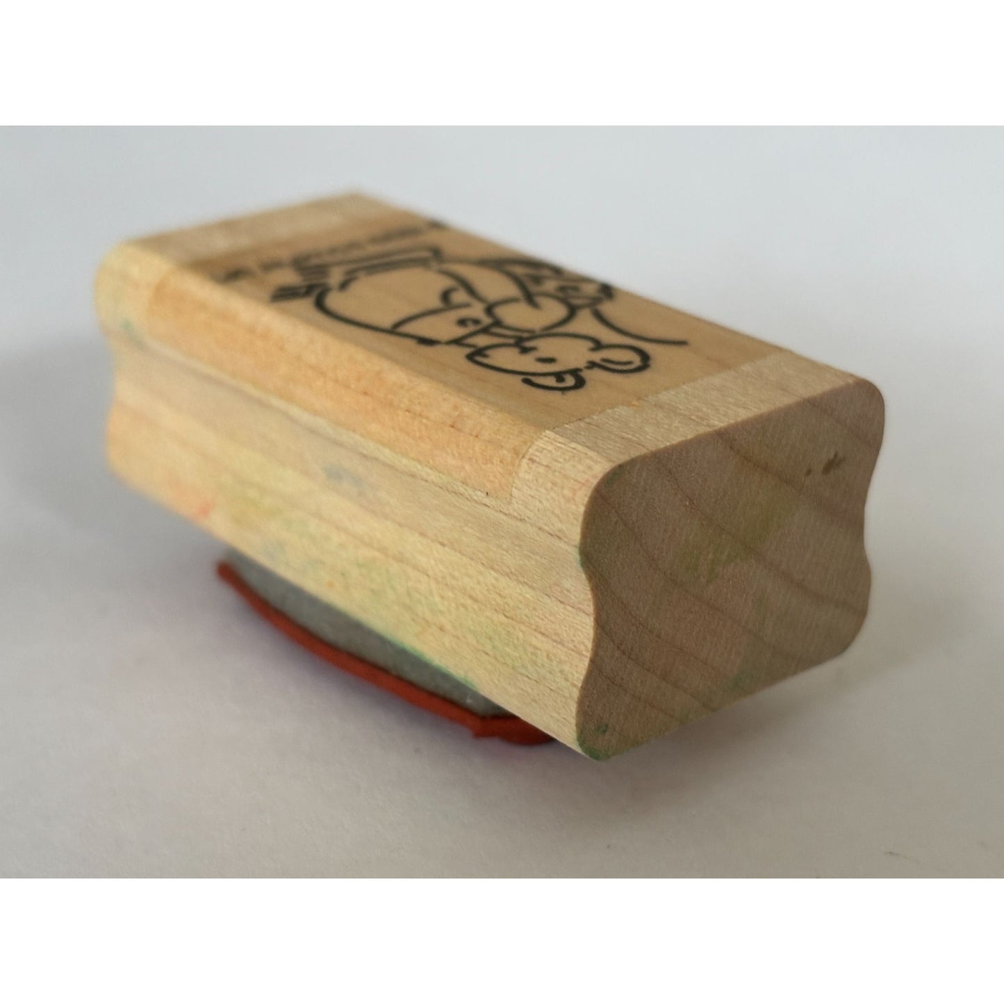Stampin Up Rubber Stamp Mouse Cheese Hiding Wood Mounted Cardmaking Scrapbooking Animal Craft