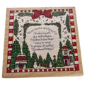 Inkadinkado Rubber Stamp Christmas Card Making Word Poem Sentiment Rhymes Square