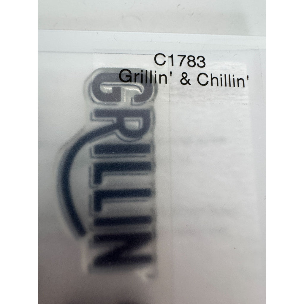 CTMH My Acrylix Acrylic Stamp Set Grillin and Chillin Grill Food Summer Hotdog