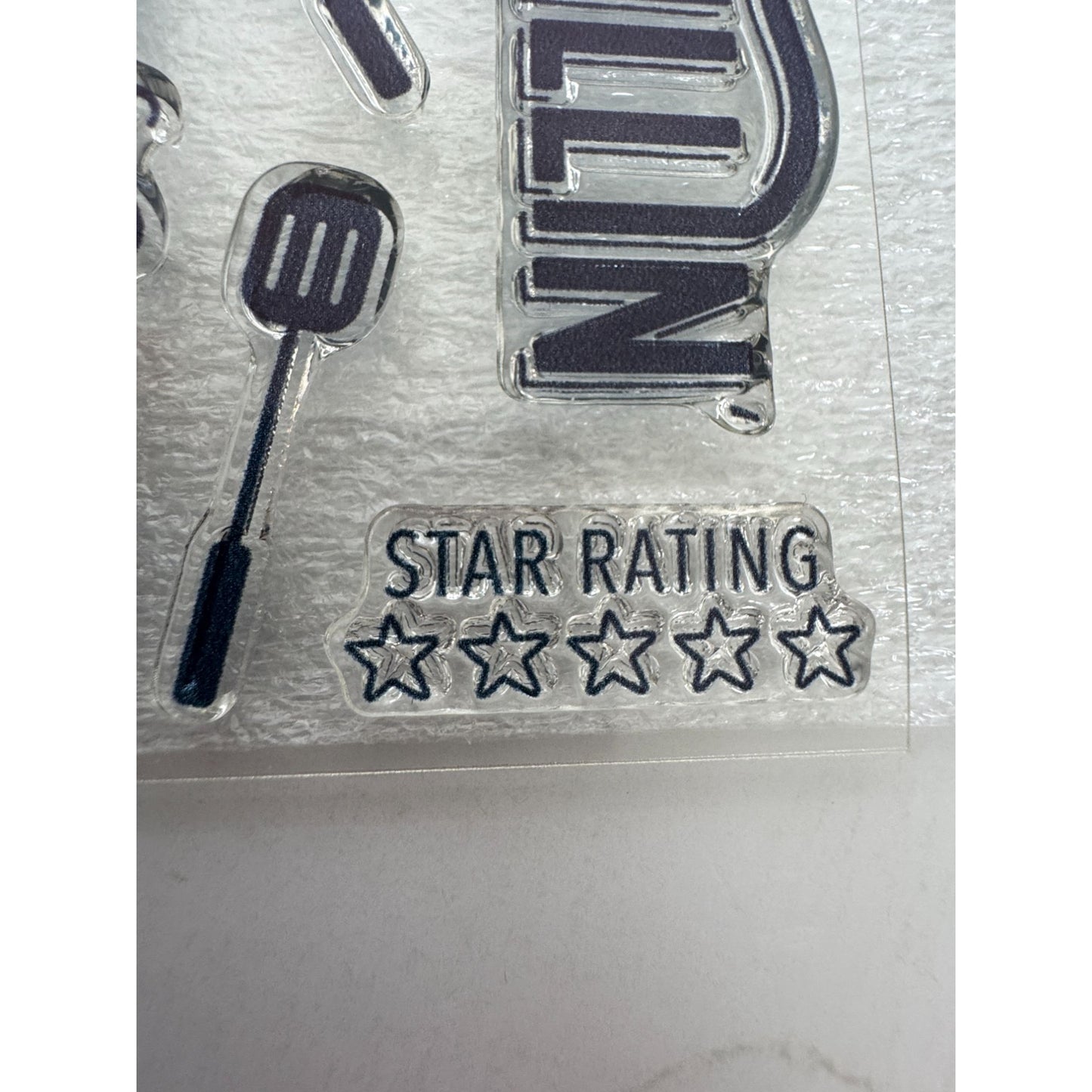 CTMH My Acrylix Acrylic Stamp Set Grillin and Chillin Grill Food Summer Hotdog