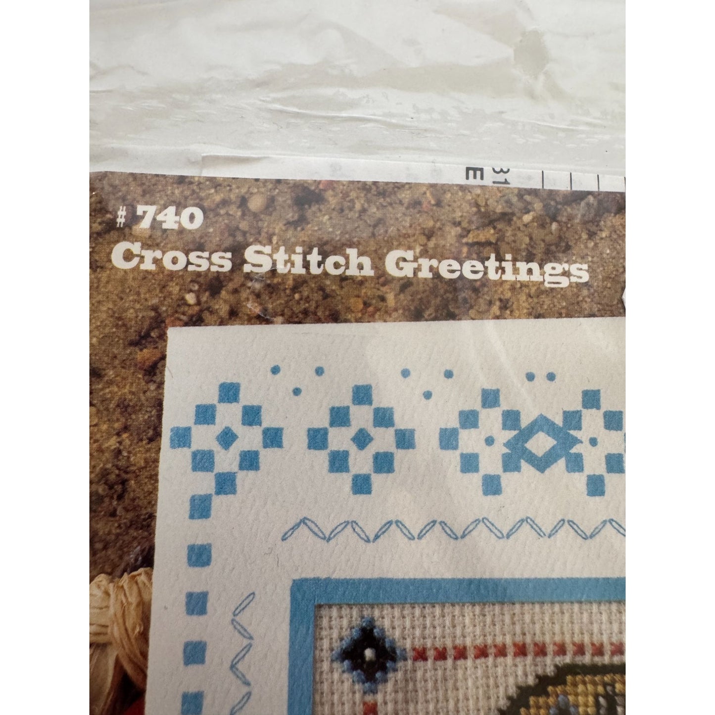 Design Works Crafts Cross Stitch Kit Southwestern Pottery Indian Greeting Card