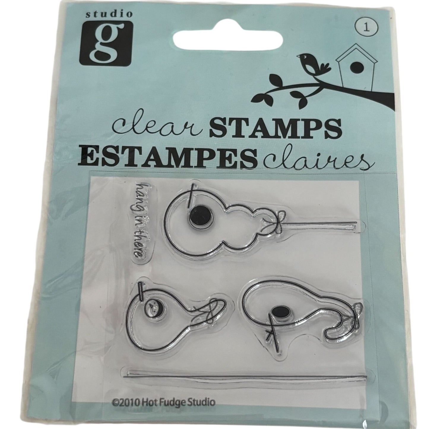 Studio G Clear Stamp Birdhouse Encouragement Support Hang In There Sentiment Small Get Well