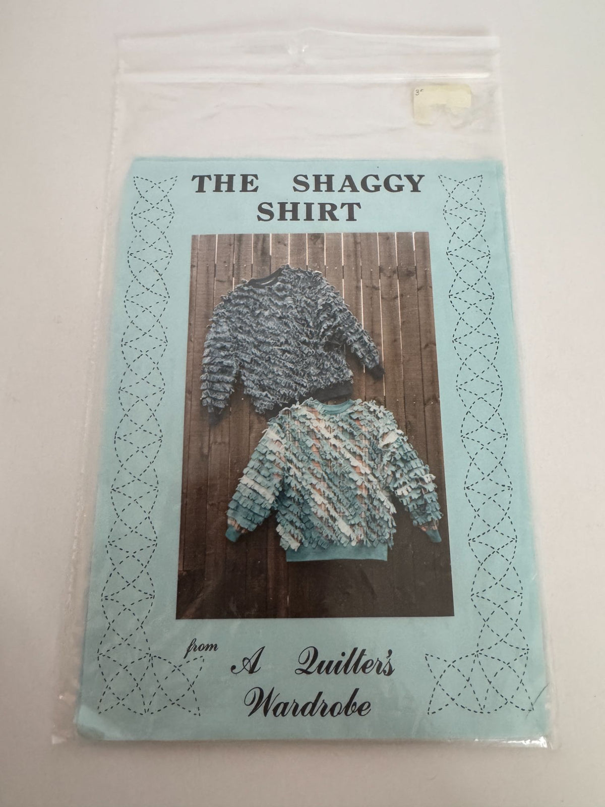 A Quilters Wardrobe Sewing Pattern Quilted Shaggy Pullover Shirt Fall S-XL