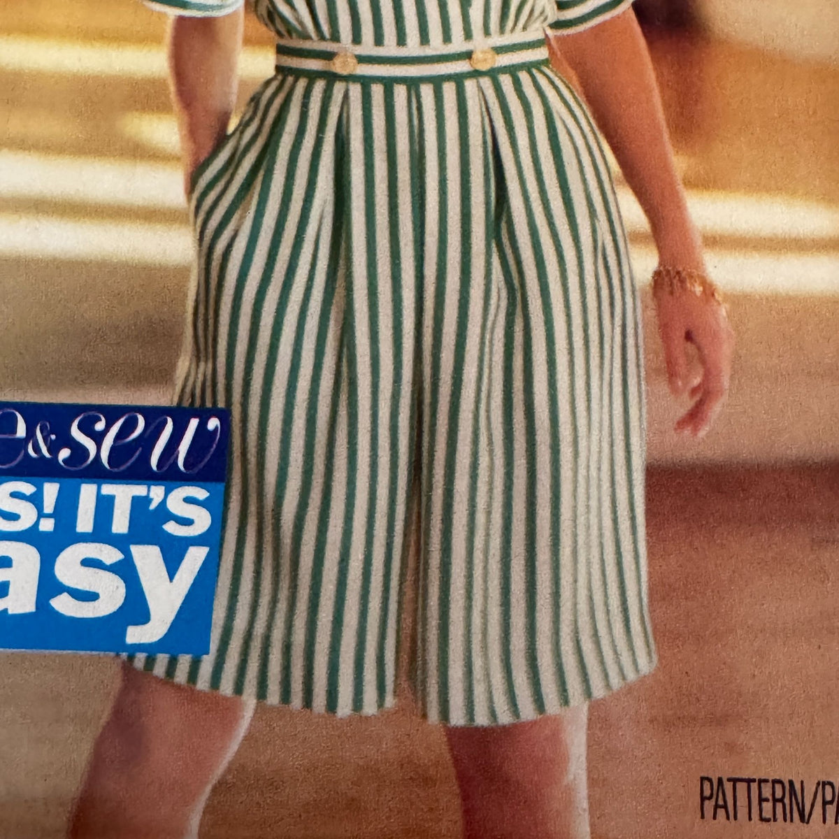 Butterick Sewing Pattern 6890 Summer Top and Culotte Dress Easy 90s 12-16 Uncut Vintage