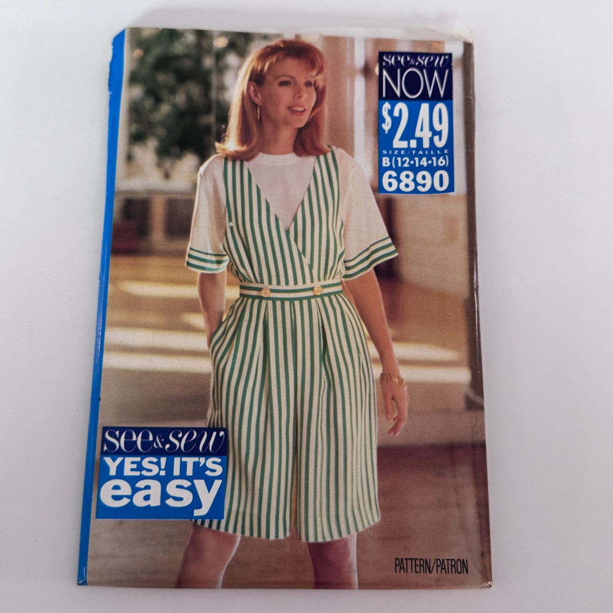 Butterick Sewing Pattern 6890 Summer Top and Culotte Dress Easy 90s 12-16 Uncut Vintage