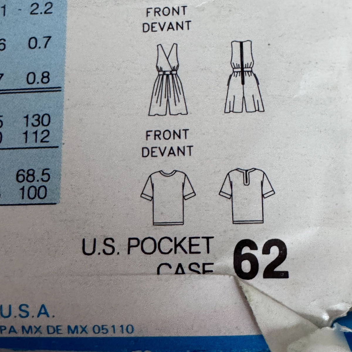 Butterick Sewing Pattern 6890 Summer Top and Culotte Dress Easy 90s 12-16 Uncut Vintage
