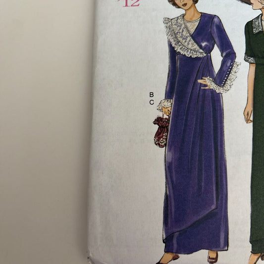 Butterick Sewing Pattern B6093 1910s Retro '12 Dress Edwardian Titanic Era 14-22 2014 Uncut