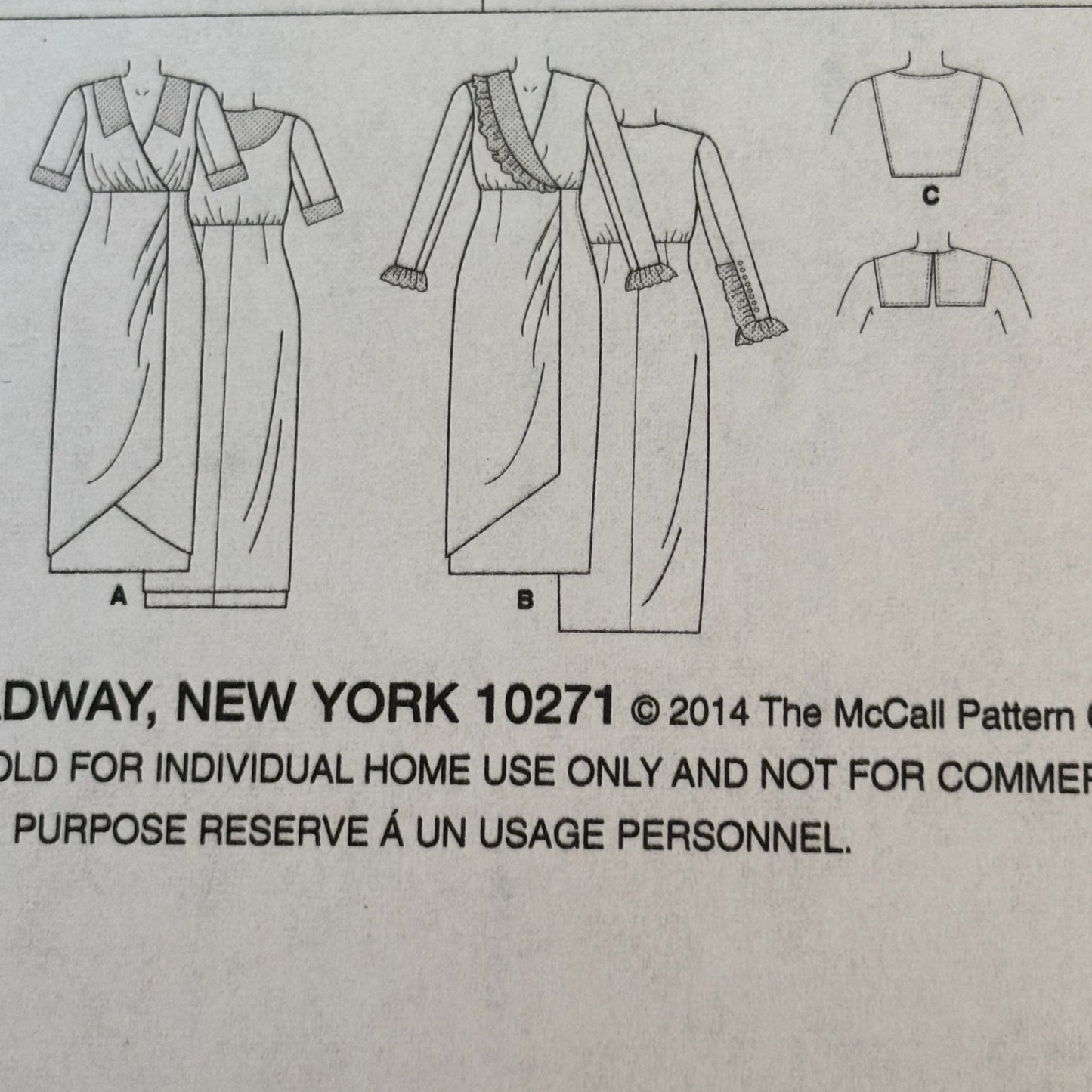 Butterick Sewing Pattern B6093 1910s Retro '12 Dress Edwardian Titanic Era 14-22 2014 Uncut