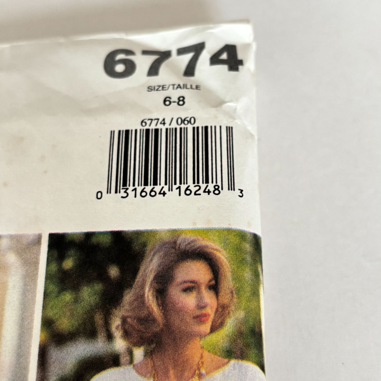 Butterick Sewing Pattern 6774 90s Minimalist Dress Vintage Sheath Classic Chic 6 8 Uncut