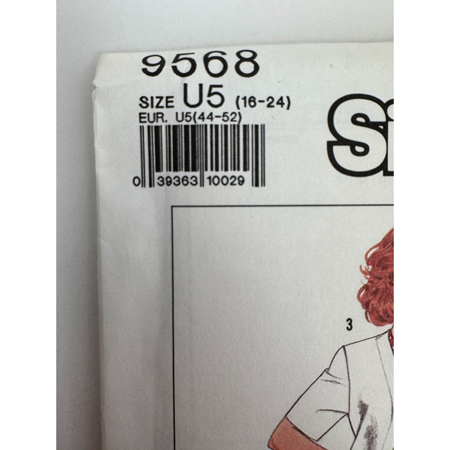 Simplicity Sewing Pattern 9568 Work Jacket Cardigan Style Work Career UC 16-24