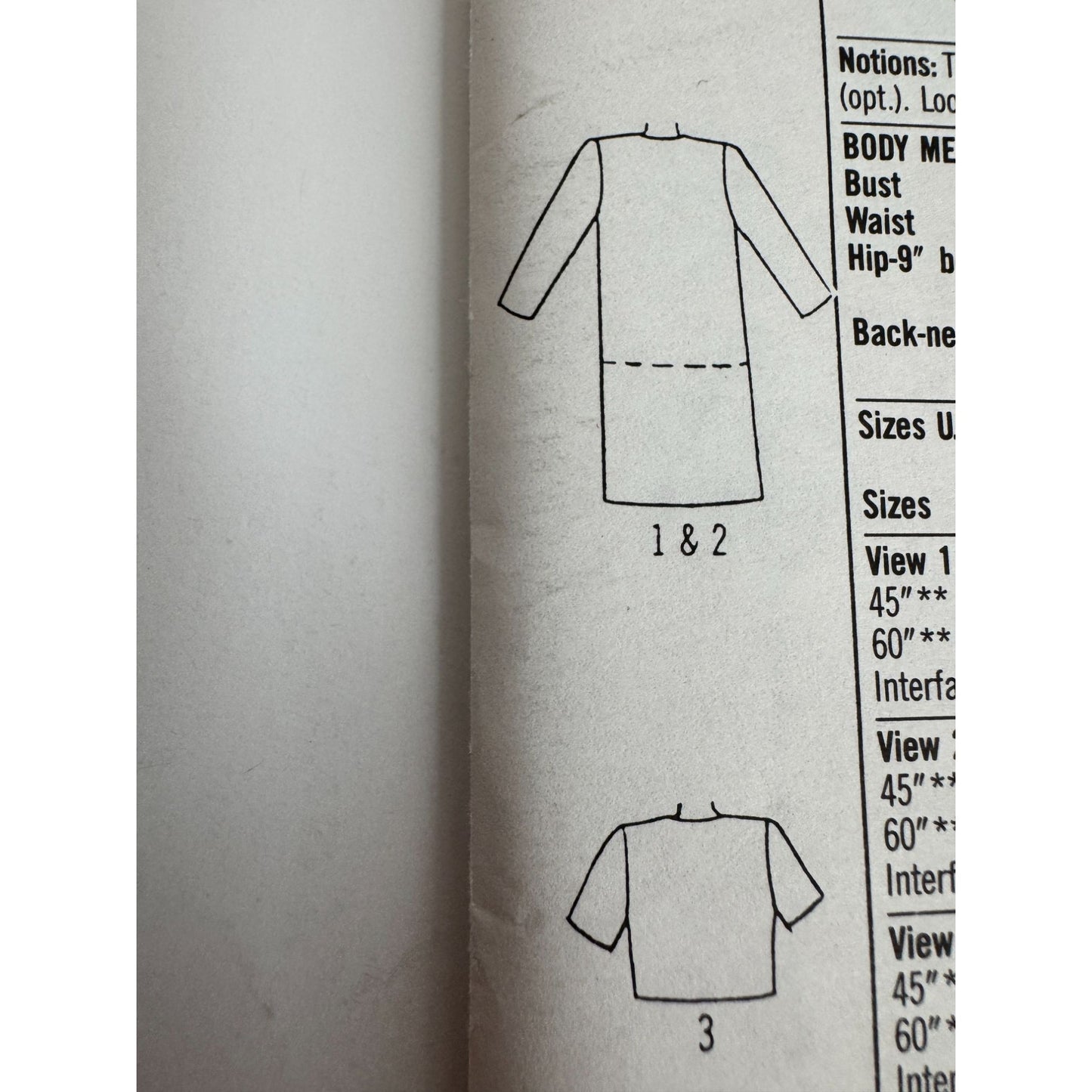 Simplicity Sewing Pattern 9568 Work Jacket Cardigan Style Work Career UC 16-24