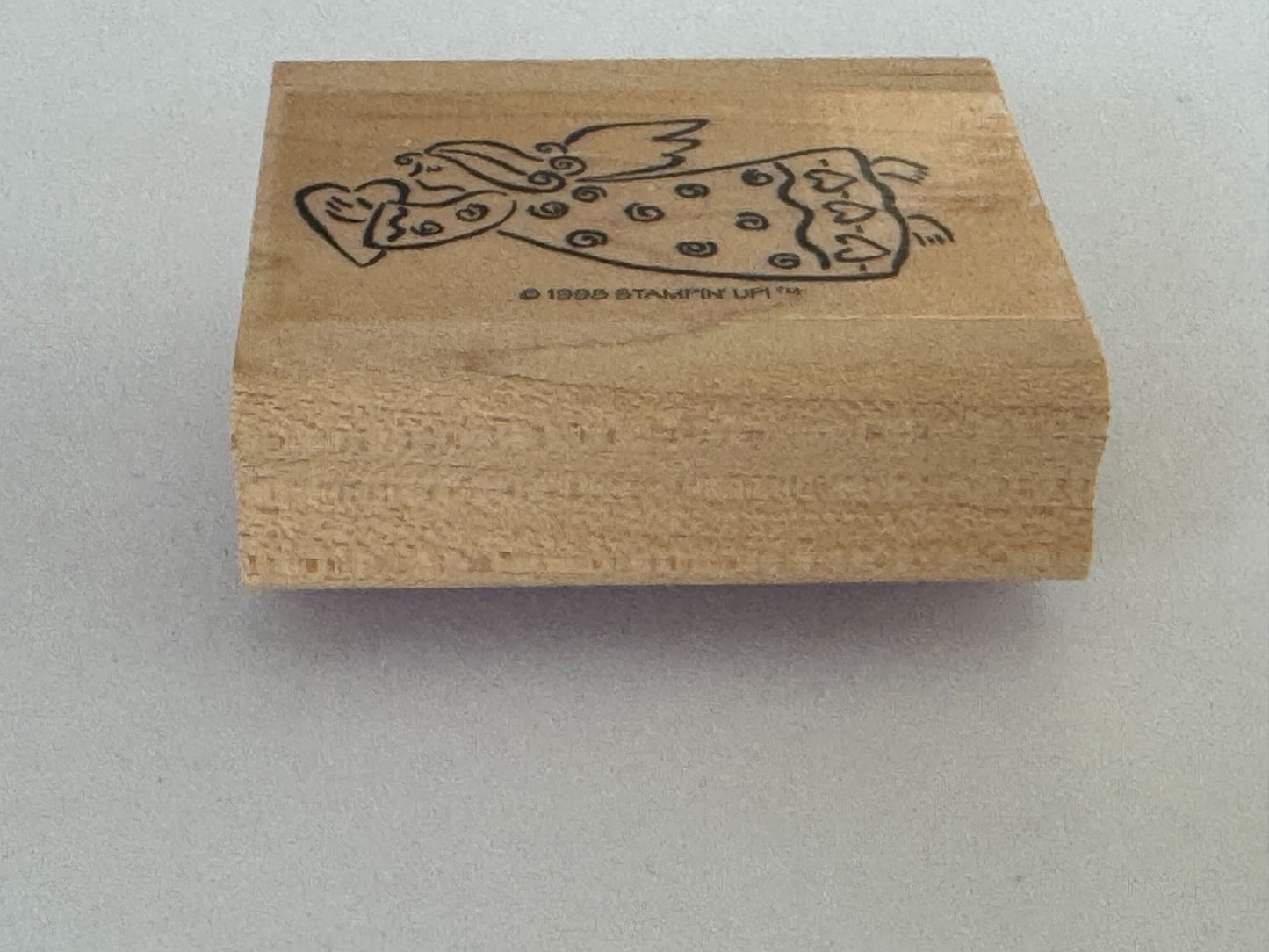 Stampin Up Rubber Stamp Angel Heart Flying Crafting Valentines Day Card Making