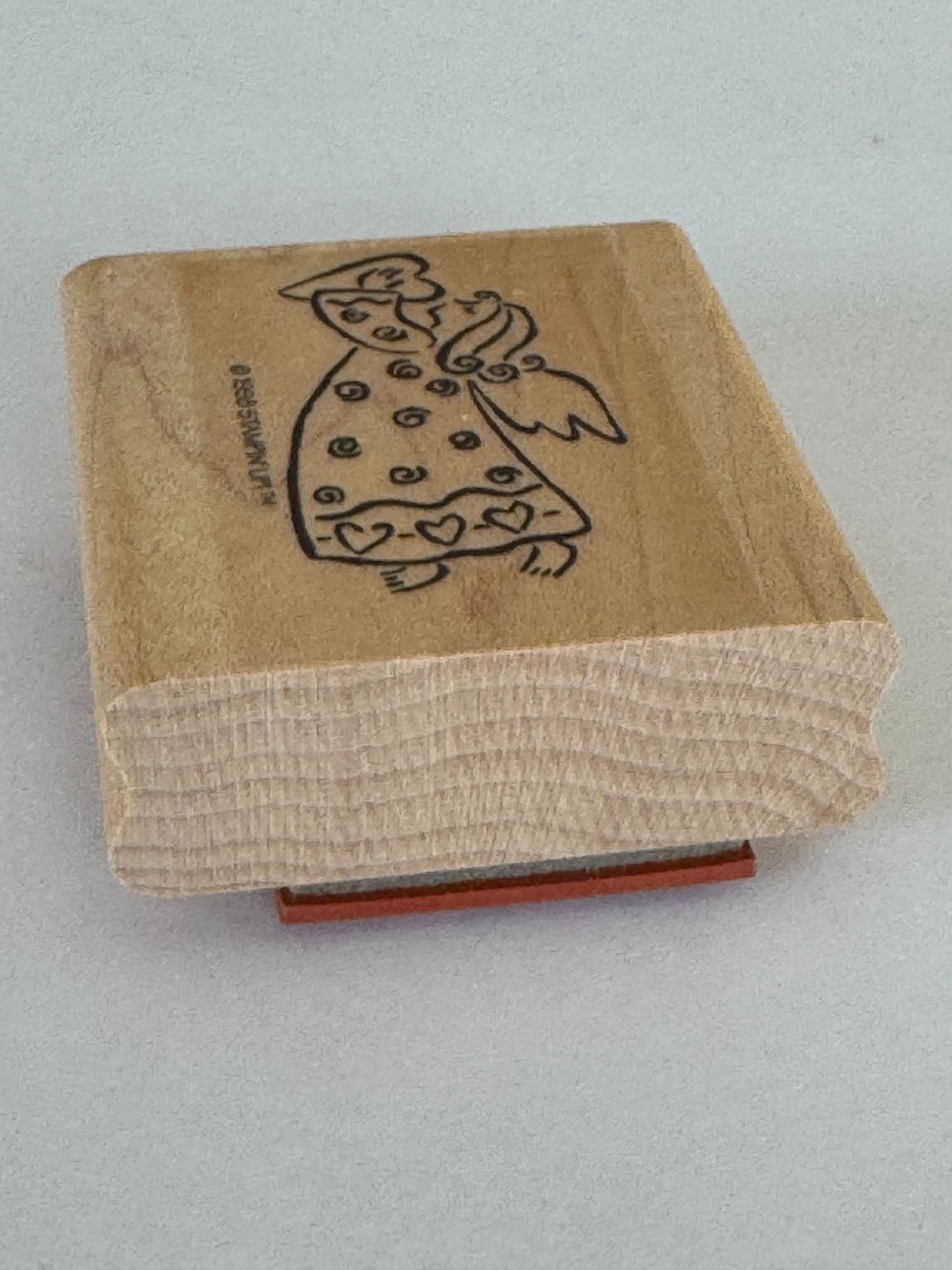 Stampin Up Rubber Stamp Angel Heart Flying Crafting Valentines Day Card Making