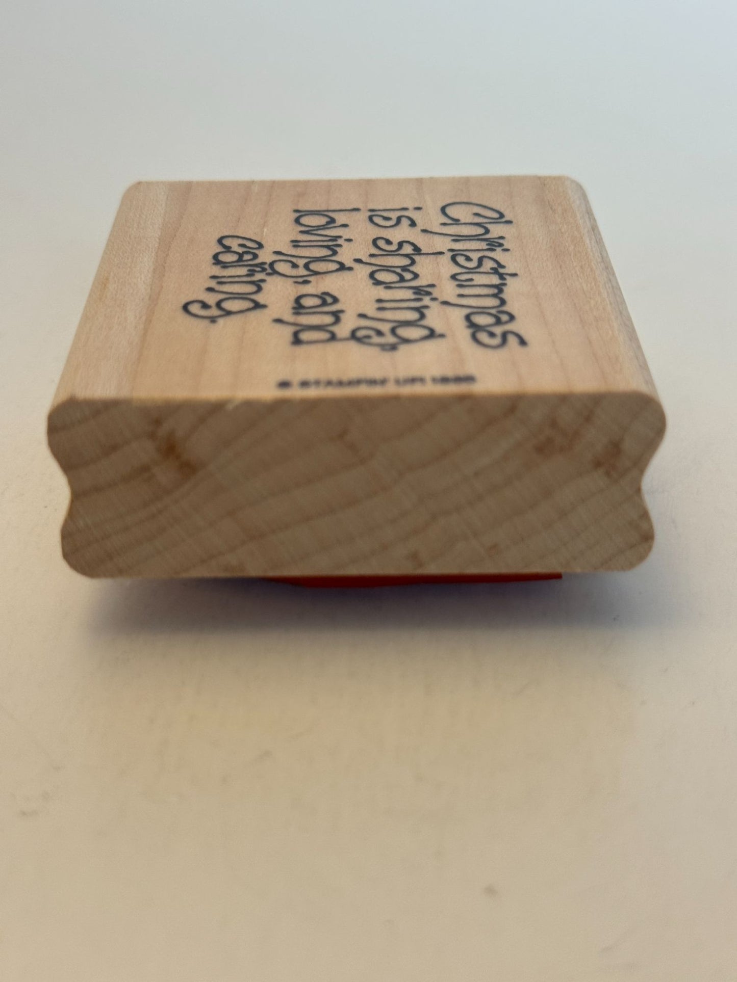 Stampin Up Rubber Stamp Christmas is Sharing Loving and Caring Words Sentiment