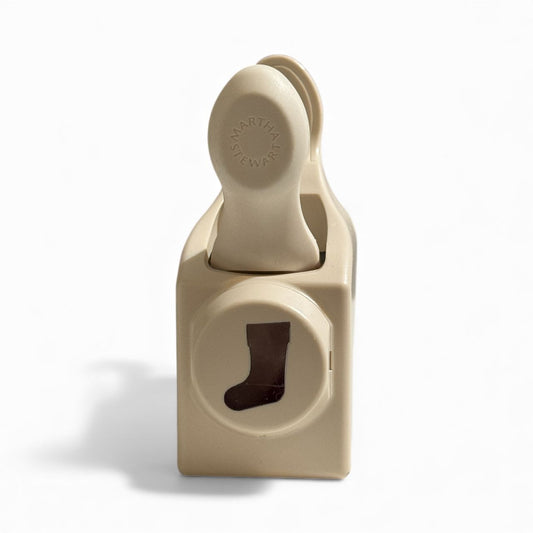 Martha Stewart Paper Punch Christmas Stocking Holidays Card Making Die Cut Tool