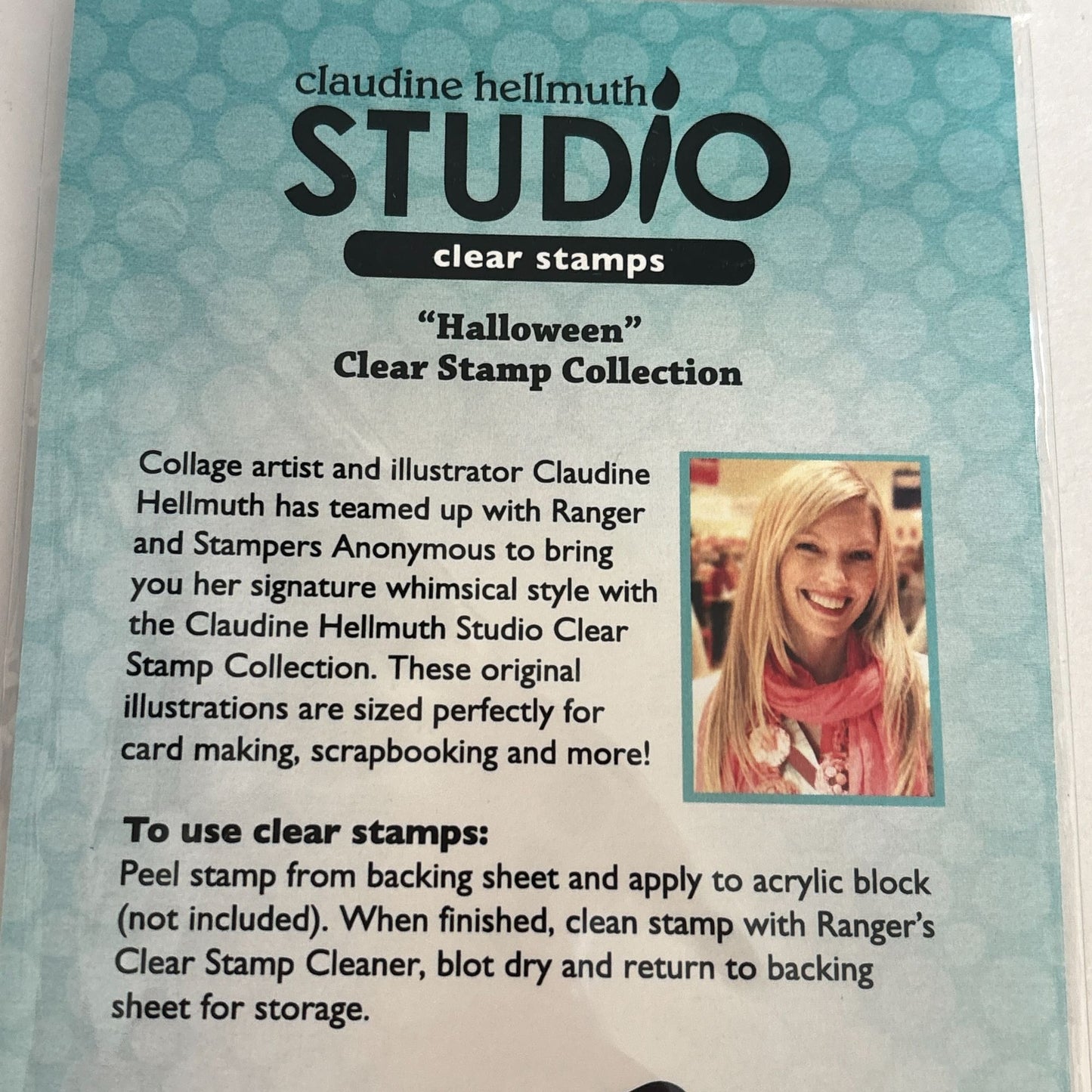 Claudine Hellmuth Halloween Clear Stamps Stampers Anonymous Cardmaking Craft Haunted House Raven Fence Pumpkin