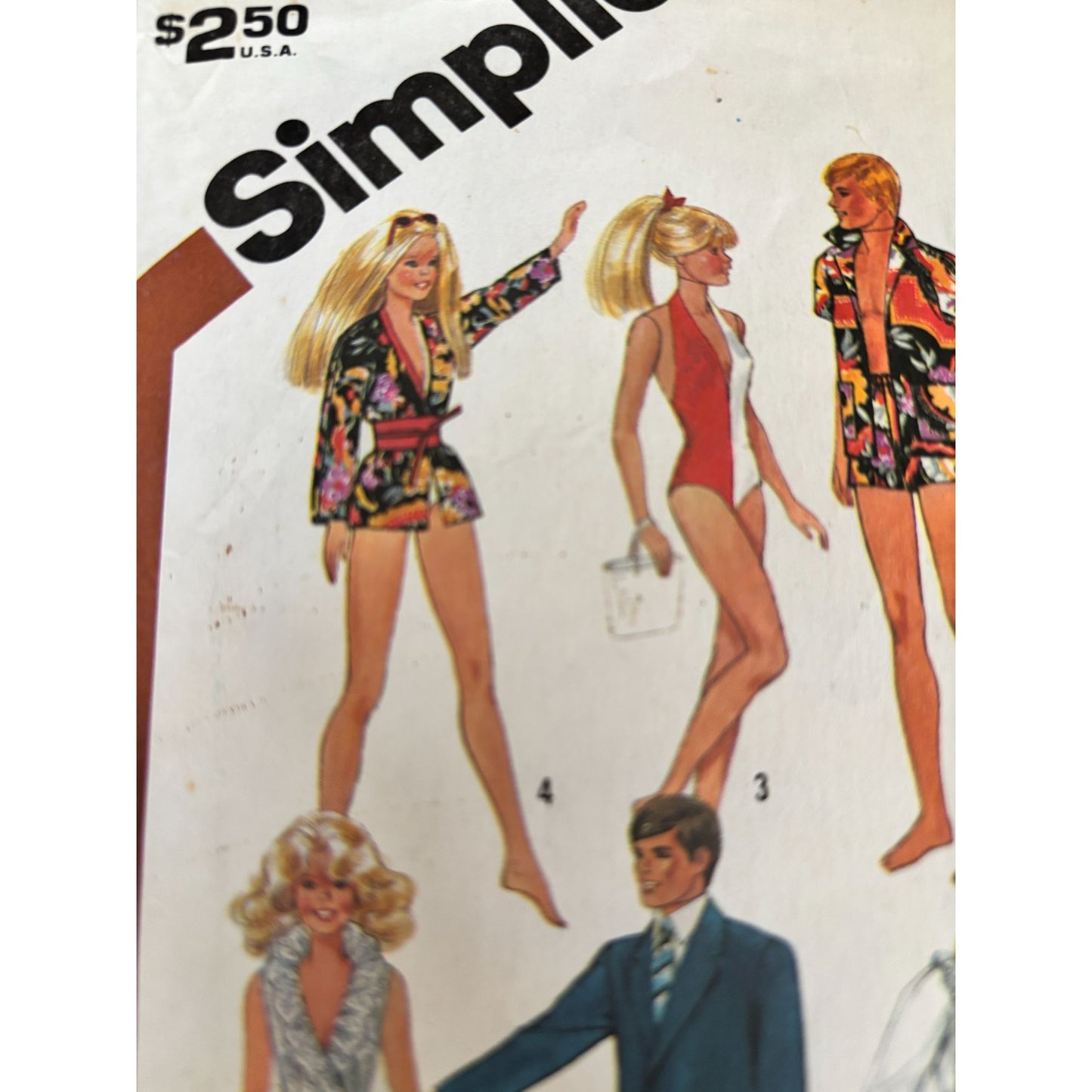 Simplicity Sewing Pattern  5807 Doll Clothes UC 1980s Barbie GI Joe Wardrobe