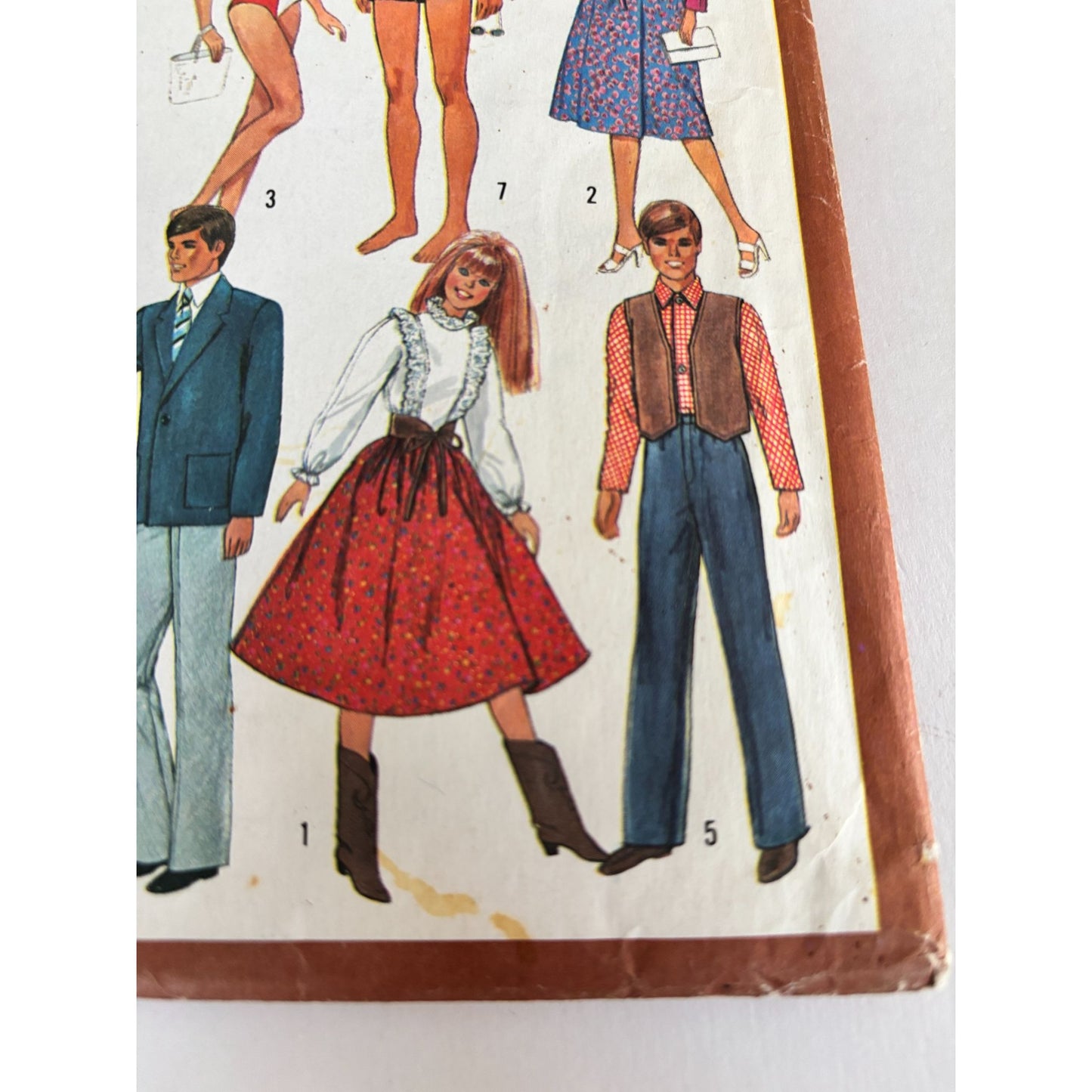 Simplicity Sewing Pattern  5807 Doll Clothes UC 1980s Barbie GI Joe Wardrobe