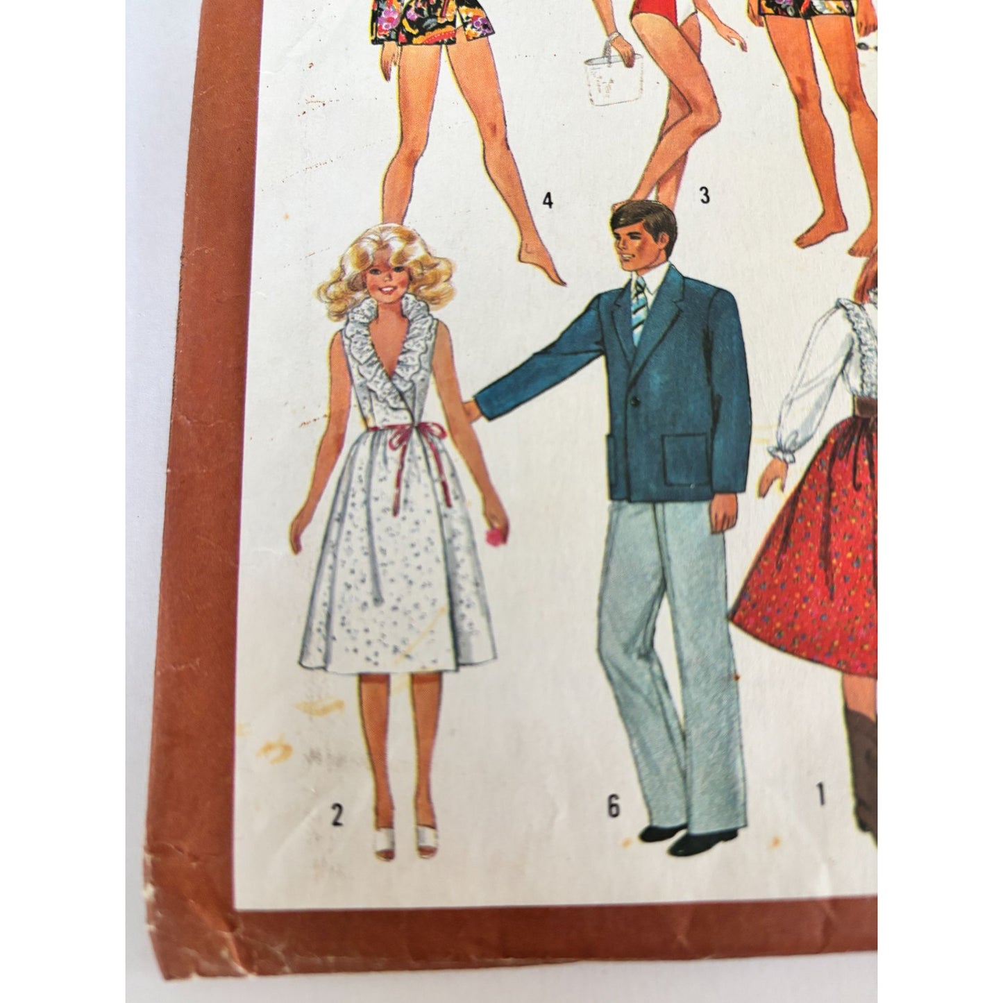 Simplicity Sewing Pattern  5807 Doll Clothes UC 1980s Barbie GI Joe Wardrobe