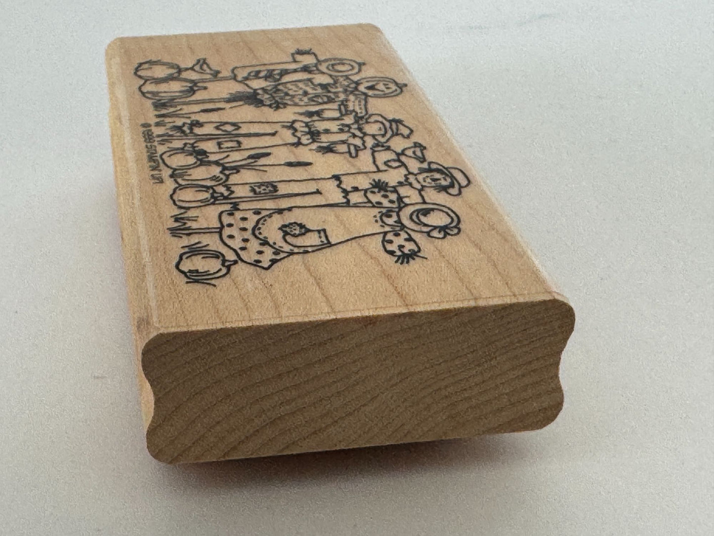 Stampin Up Rubber Stamp Scarecrow Family Fall Thanksgiving Card Making Crafting