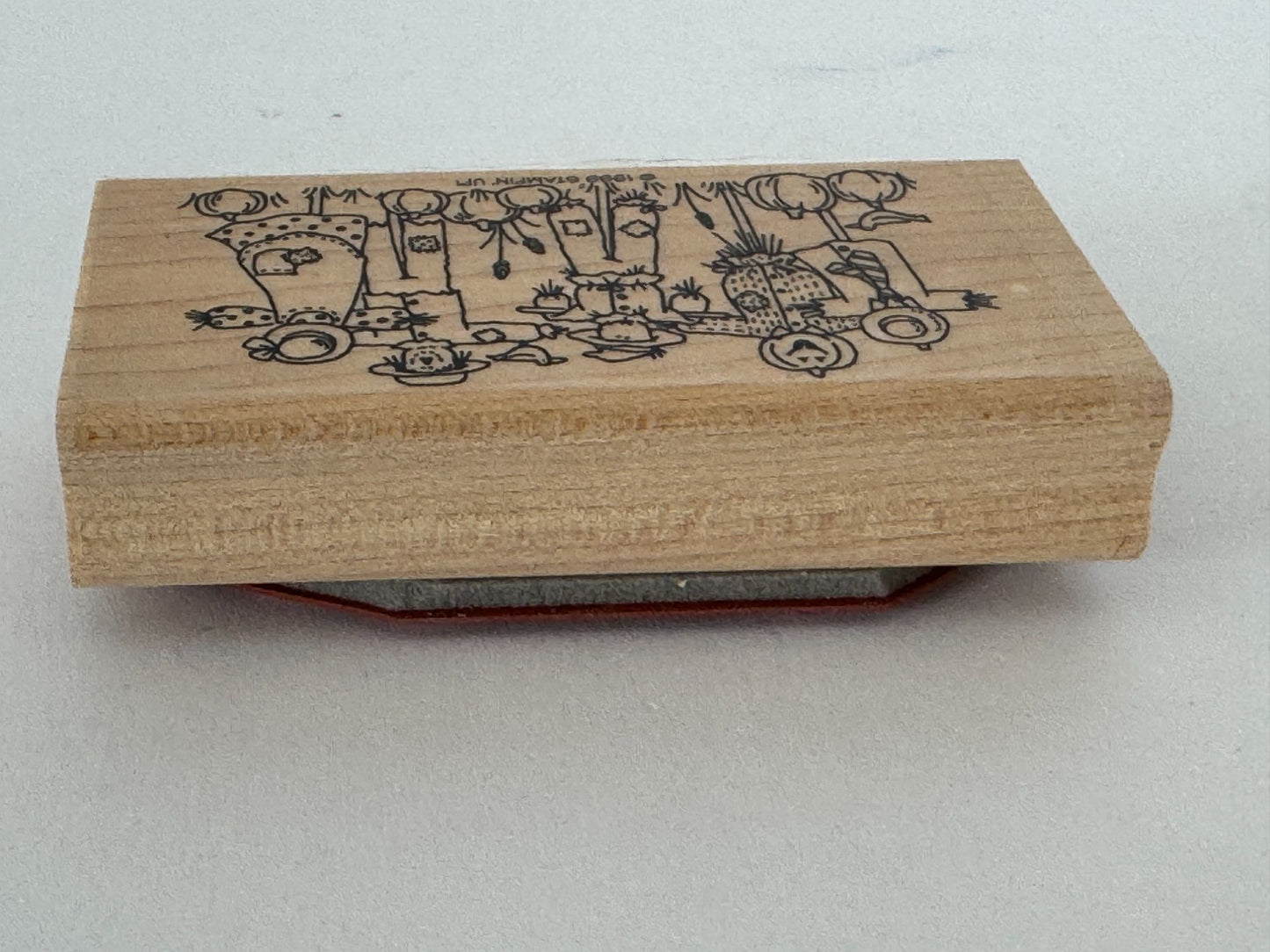 Stampin Up Rubber Stamp Scarecrow Family Fall Thanksgiving Card Making Crafting