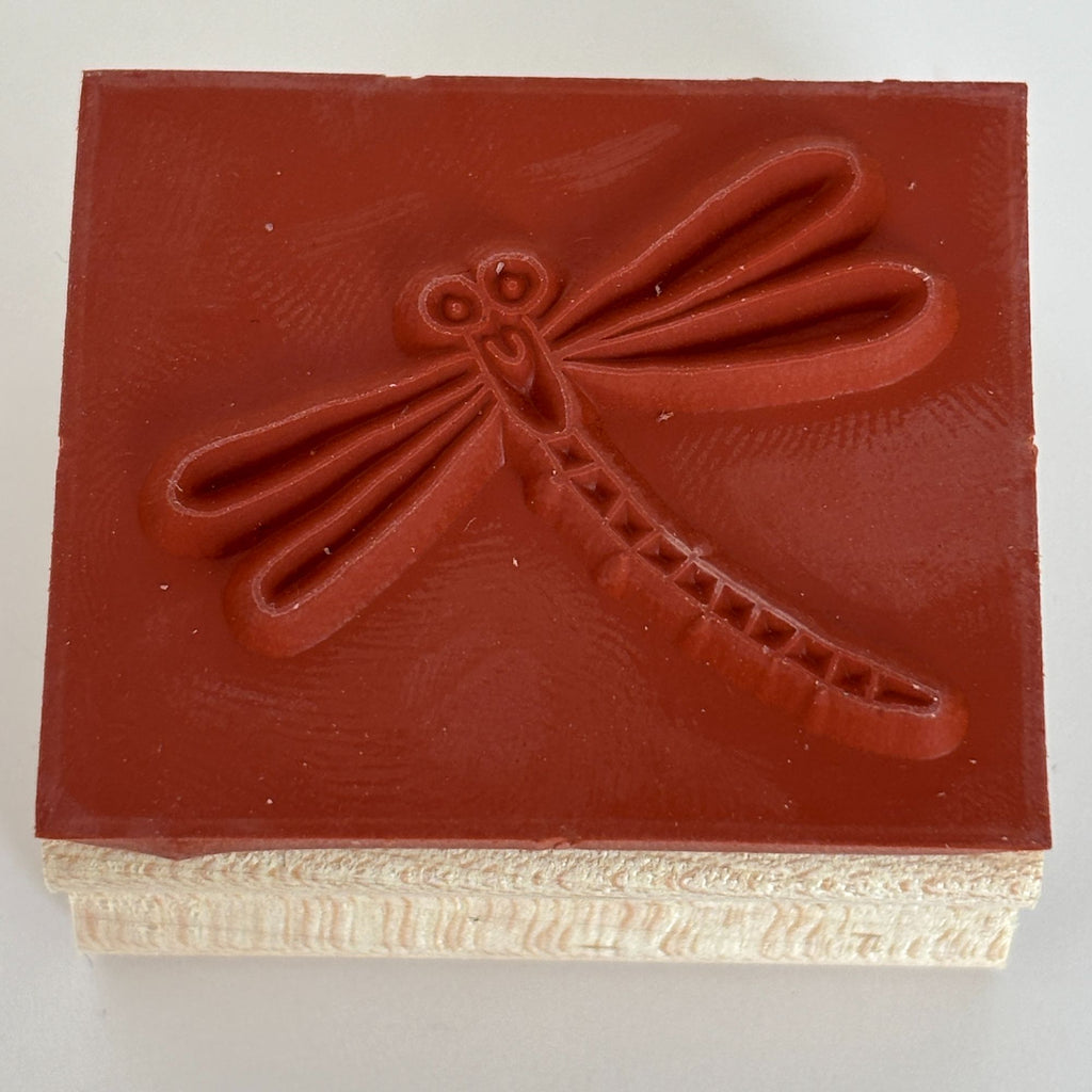 Stampin Up Wood Rubber Stamp Smiling Dragonfly Smile Garden Nature Card Making