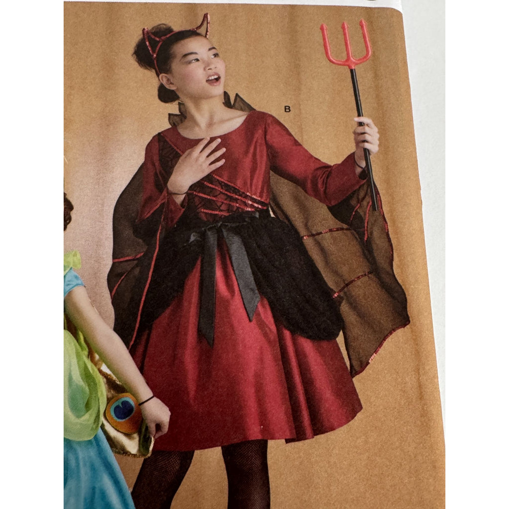 Simplicity Sewing Pattern S9841 Girls Peacock Halloween Costume Animal Sizes 3-6