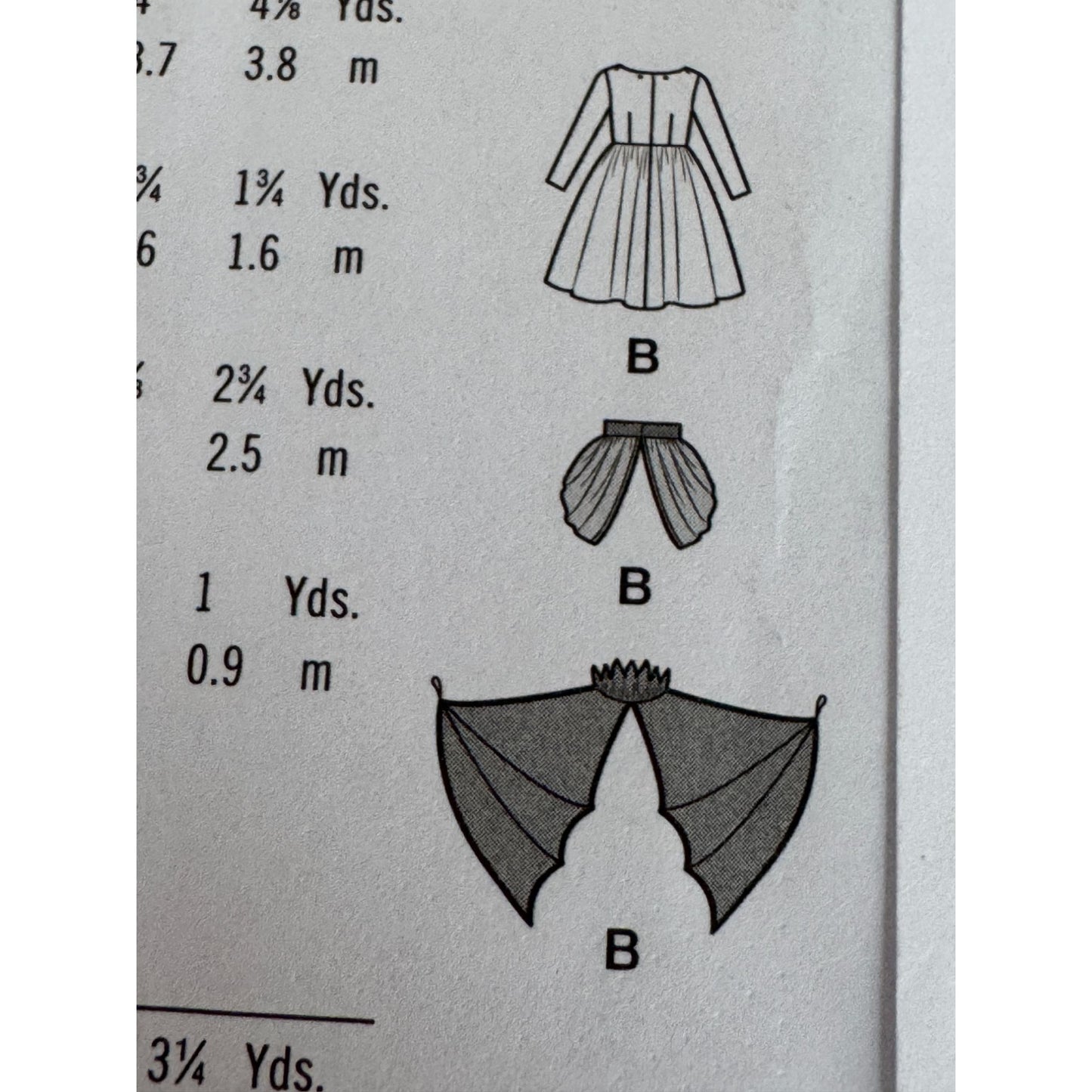 Simplicity Sewing Pattern S9841 Girls Peacock Halloween Costume Animal Sizes 3-6