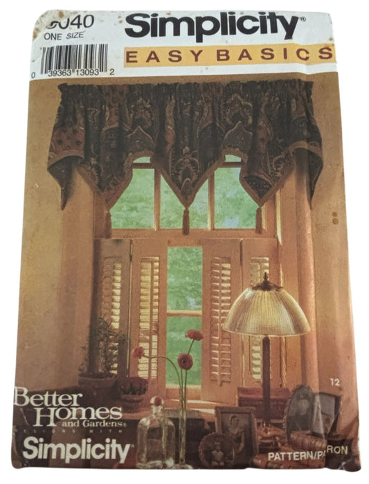 Simplicity Sewing Pattern 8040: Window Treatments