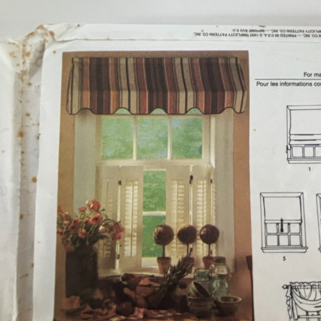Simplicity Sewing Pattern 8040: Window Treatments