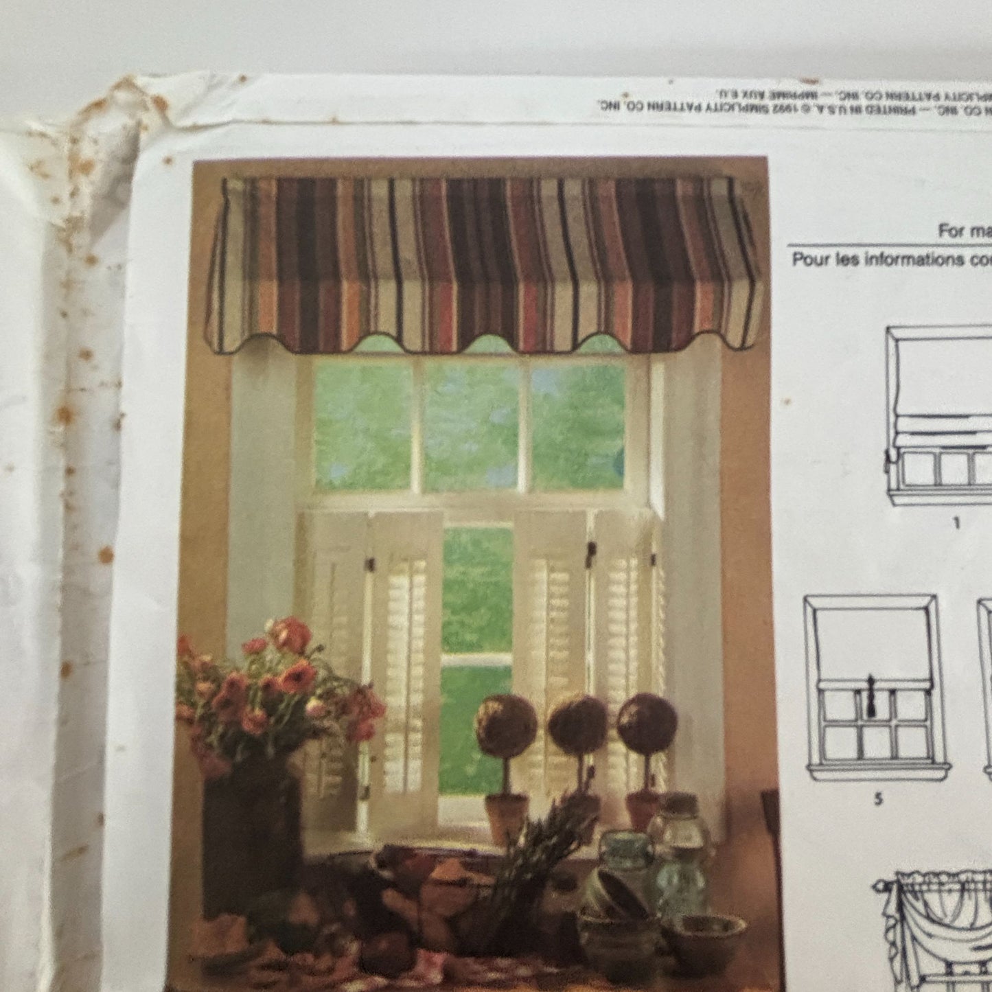 Simplicity Sewing Pattern 8040: Window Treatments