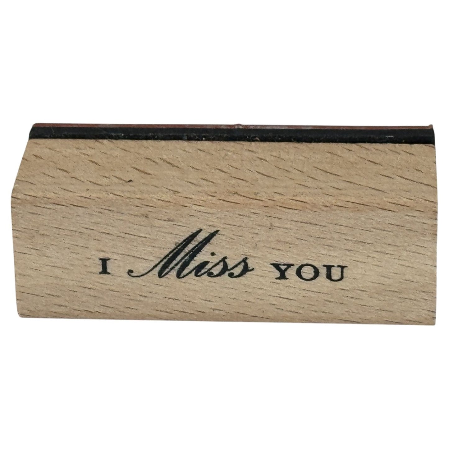 I Miss You Rubber Stamp Card Making Words Sentiment Friendship Friend Message
