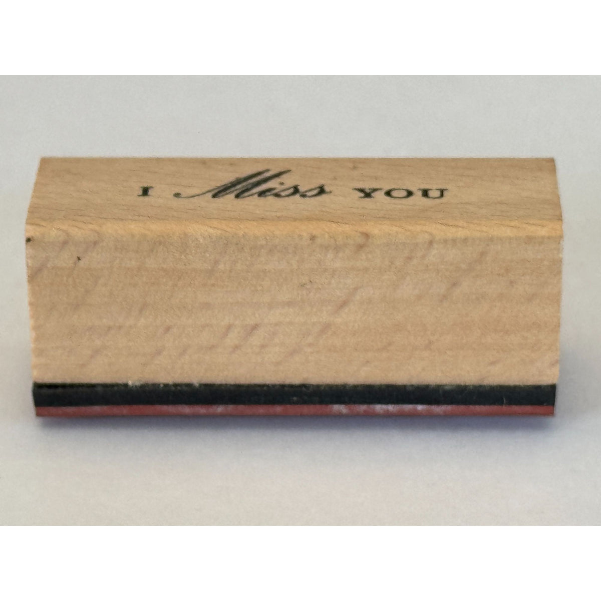 I Miss You Rubber Stamp Card Making Words Sentiment Friendship Friend Message