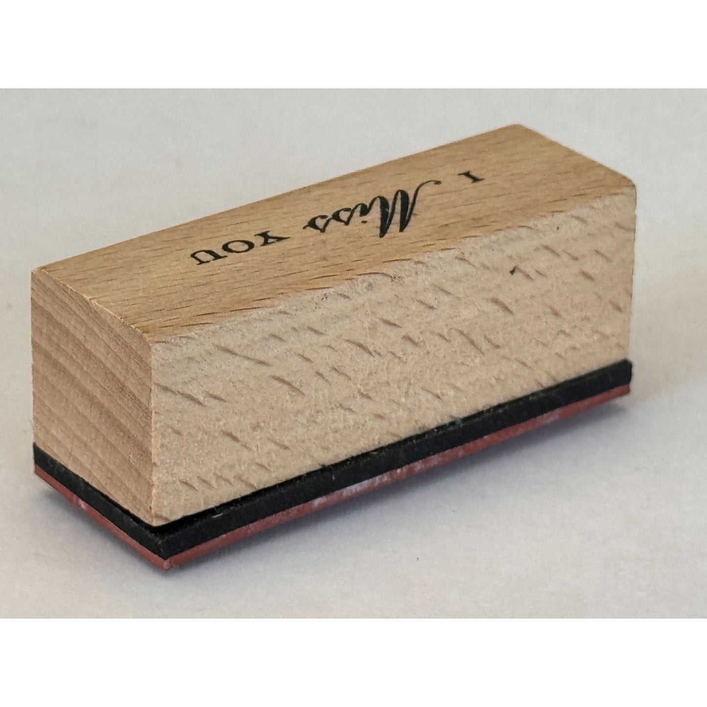 I Miss You Rubber Stamp Card Making Words Sentiment Friendship Friend Message